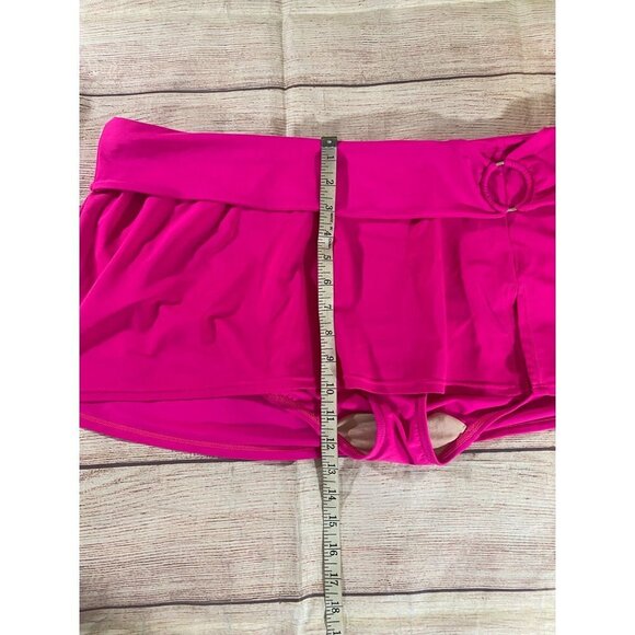 Lane Bryant Women's Hot Pink Swim Skirtini - 28 - Picture 3 of 10